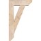 Ekena Millwork Traditional Slat Smooth Bracket w/ Offset Brace, Douglas Fir, 5 1/2"W x 16"D x 28"H BKT0604X16X28TRA06SDF - alternate 4